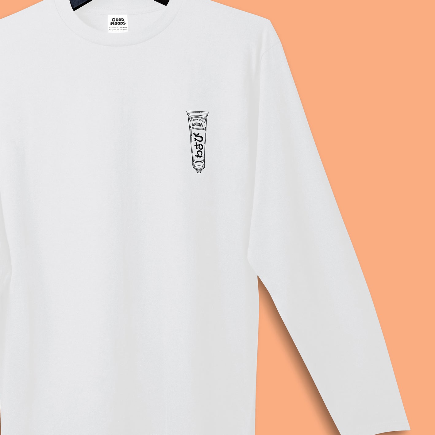 'WASABI' // long sleeve in white