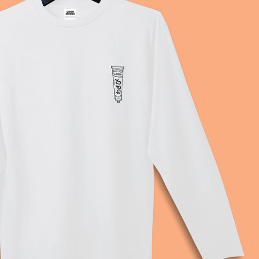 'WASABI' // long sleeve in white