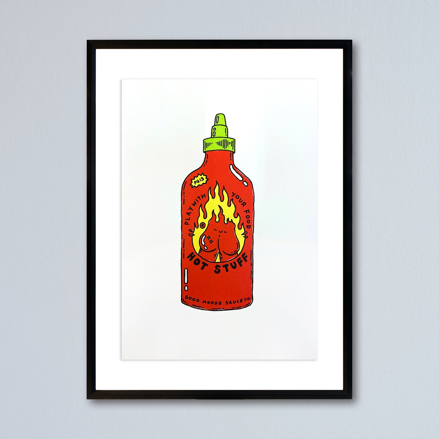 'hot stuff sauce' // LIMITED EDITION A4 screen print