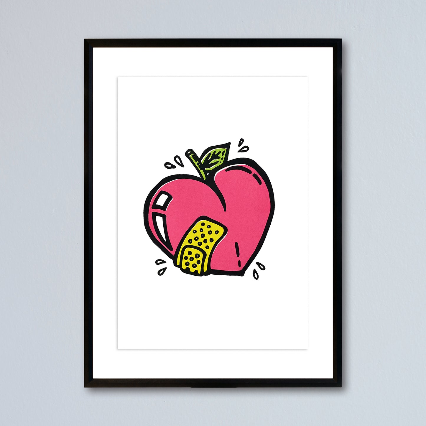 'peach & punch' // LIMITED EDITION A4 screen print