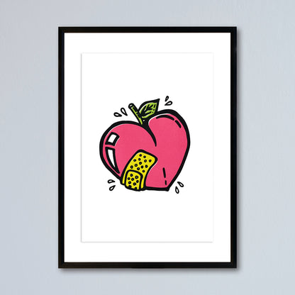 'peach & punch' // LIMITED EDITION A4 screen print