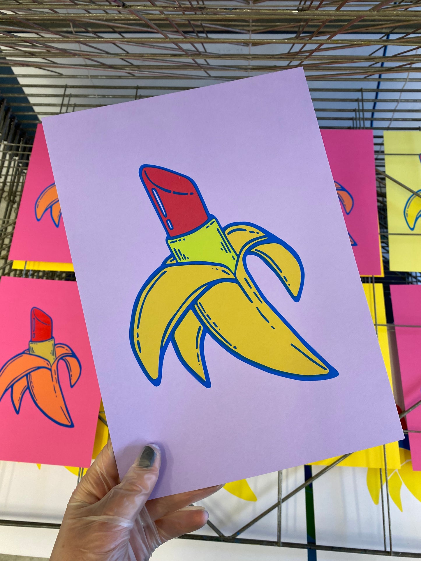 'bananas in colour' // LIMITED EDITION A4 screen print