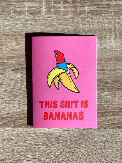 greeting card // 'this is bananas'