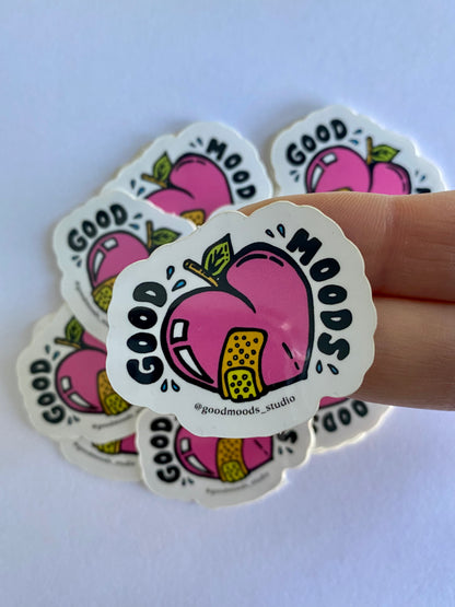 'peach & punch' sticker