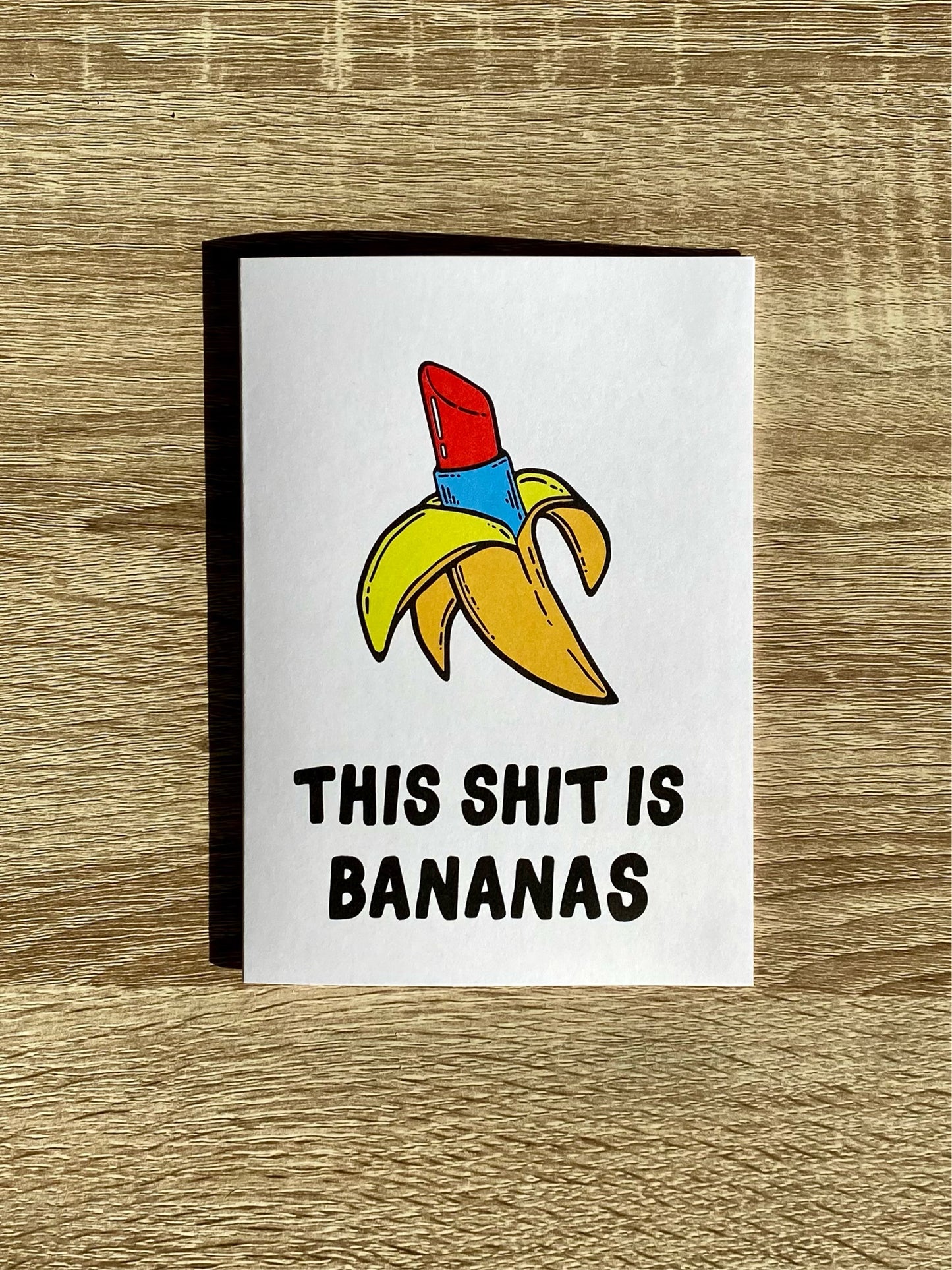 greeting card // 'this is bananas'