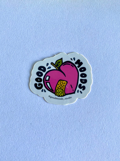 'peach & punch' sticker