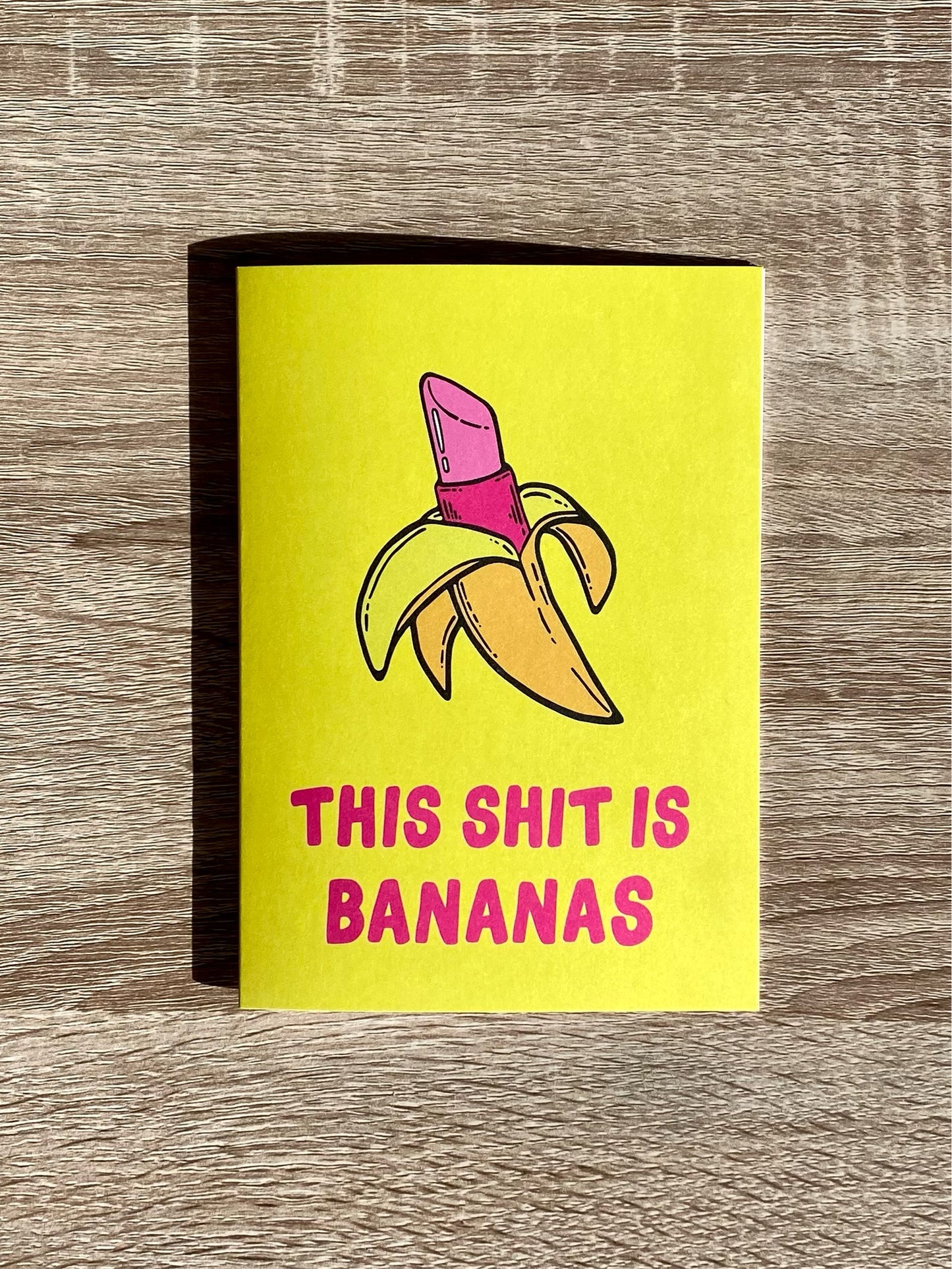 greeting card // 'this is bananas'