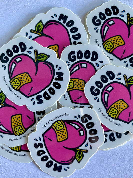 'peach & punch' sticker