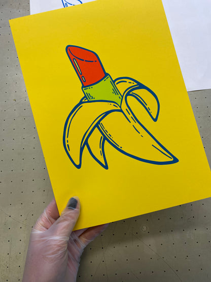 'bananas in colour' // LIMITED EDITION A4 screen print