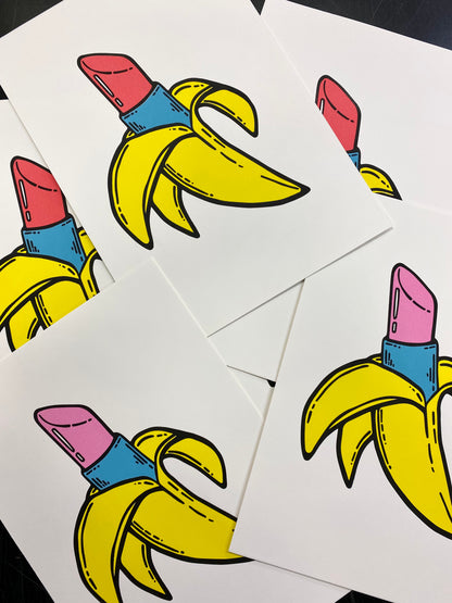 'banana #2' // LIMITED EDITION A4 screen print