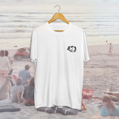 'peachy' // t-shirt in white