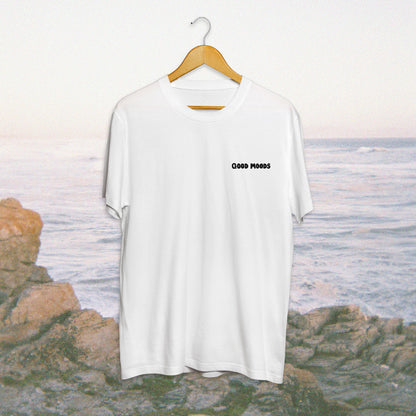 'plastered' // t-shirt in white