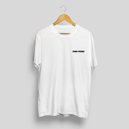 'plastered' // t-shirt in white