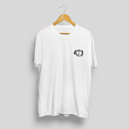 'peachy' // t-shirt in white